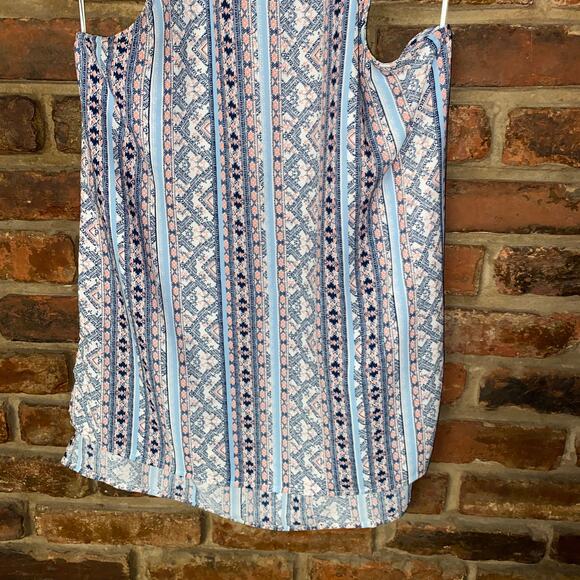 Paper Crane Multicolored Printed Sleeveless High Neck Top Women's Size Small - Picture 3 of 7
